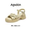 Augustine platform sandals women's 2025 new summer wear thick heel casual beauty with skirt beach shoes