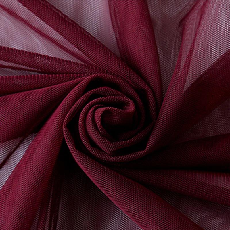 Encrypted Soft Mesh Tulle Fabric For Sewing Wedding Dress Wedding Decorations Curtains Mosquito Nets DIY Sewing Fabrics1m/5m/10m