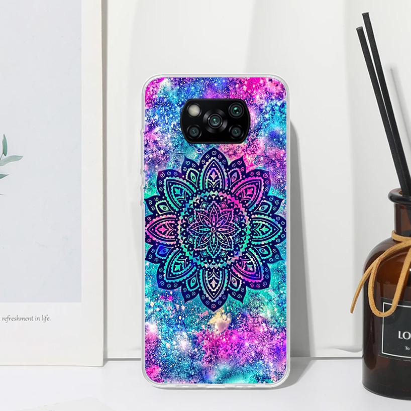 Mandala Sunflower Mandala Phone Case For Xiaomi Poco X7 X6 X5 M7 M8 Pro F7 Ultra Redmi 15C 15 13C 13 12C 12 10 10C 10A Art Funda