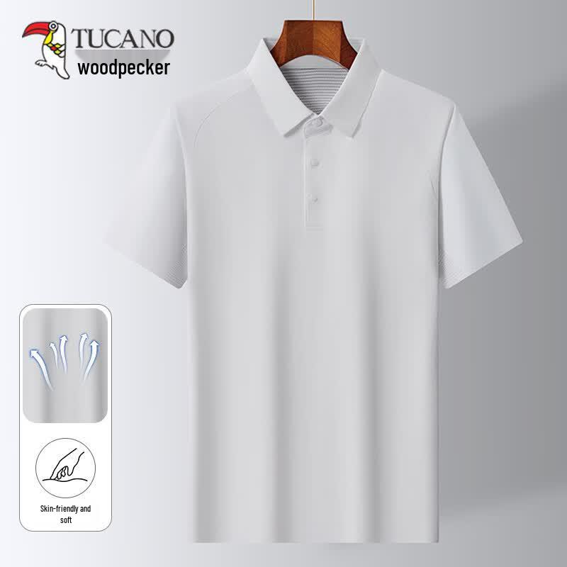 TUCANO Men's Ice Silk Short Sleeve Polo Shirt