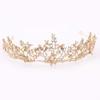 Hair Hoop Metal Princess Crowns Rhinestone Bride Tiaras Elegant Retro Crown  Girls Gift