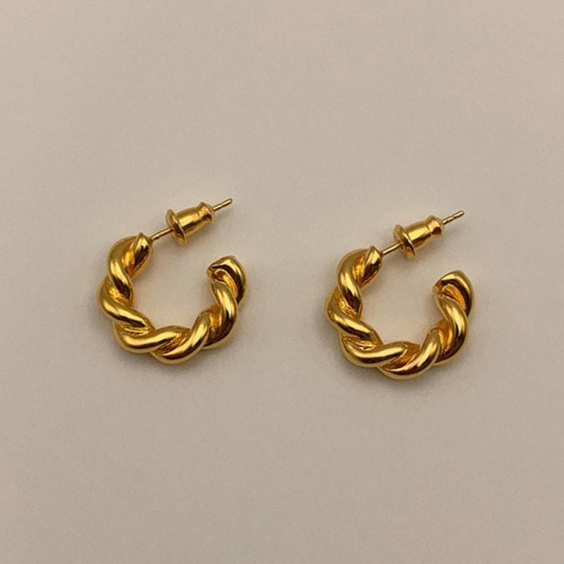 

kiichaa Wist Earring 925 Silver + 18k Gold Plating