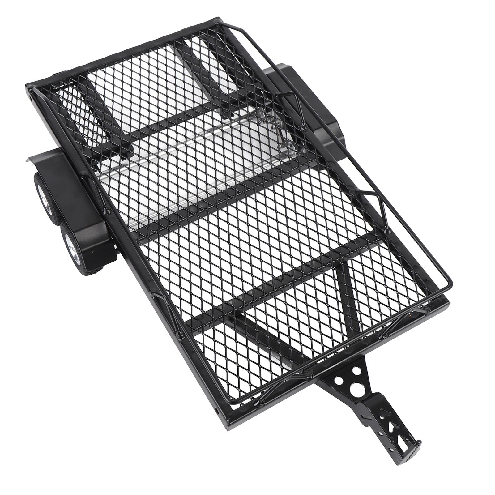 

Металевий причіп-платформа з гаковим зчепленням Надміцний Висока стабільність RC Двовісний Металевий набір причепа-платформи для RC краулера