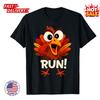 SALE Run Turkey Funny Thanksgiving Running Humor Unisex Inspired Graphic T-Shirt
