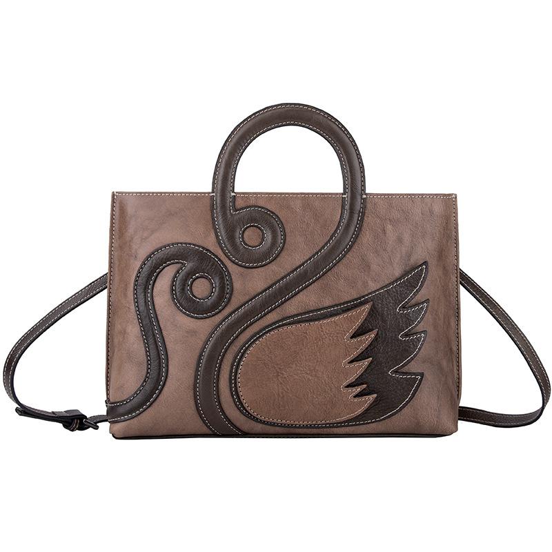 

Johnature Ретро первый слой из воловьей кожи, роскошные женские сумки из натуральной кожи, большие вместительные сумки на плечо высокого качества кофейный