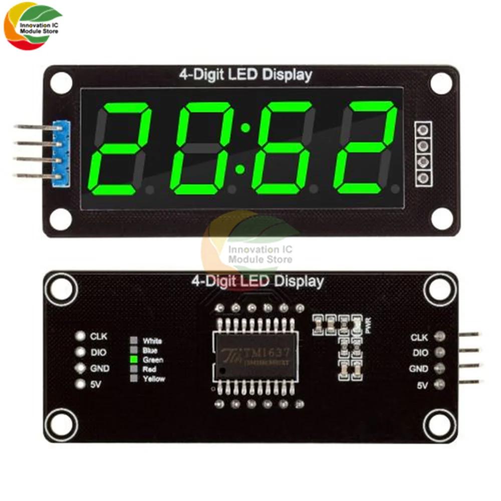 TM1637 Clock Module 4-digit LED 0.36" 0.56" Display Tube 7-segment LED Display Clock Dual Dot Module 0.36" 0.56 Inch Arduino