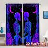 2D Flat Printing  JIT 2pcs   Curtains (Without Rod) Eternal Love(1) Pattern Modern Curtains Prints Light Filtering Curtains