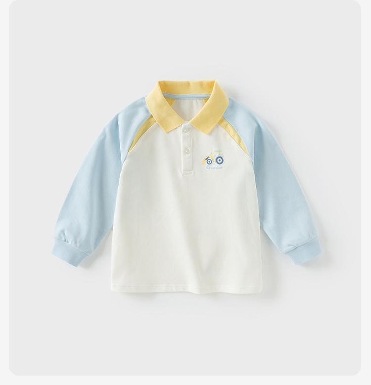David Bella Boys' Long-Sleeved Polo Shirt
