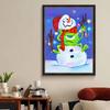 5D Diy Diamond Painting The Snowman and The Big-eyed Boy Full Drill Rhinestones Mosaic Embroidery Handmade Products Home Decor Gift
