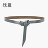 Ladies' New Leather Belt Casual Versatile Pure Cowhide Thin Waistband Knotted Waist With Dress, Suit Waist Cinching Outer Outfit