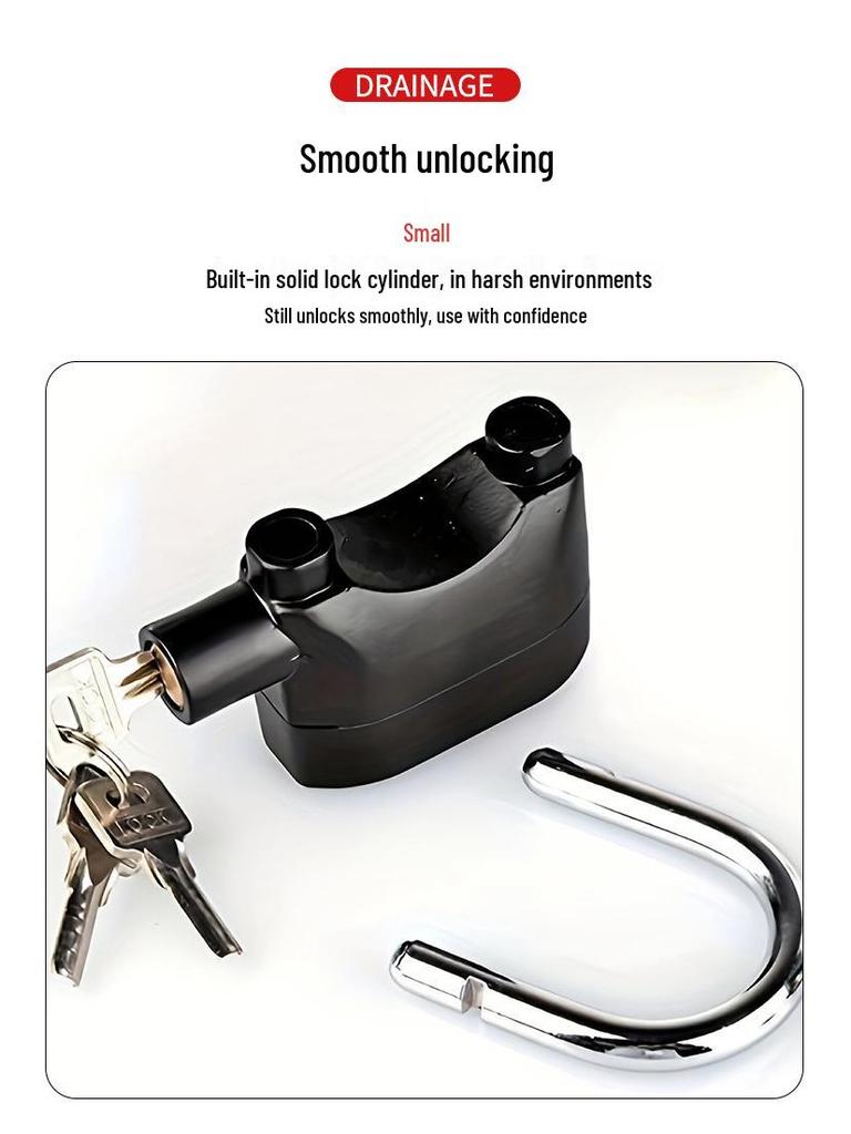 Waterproof Anti-Theft Alarm Padlock for Motorcycle and Main Door