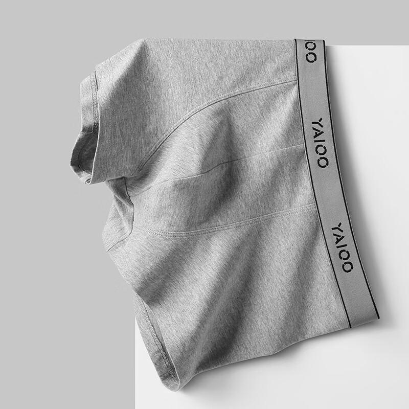 Yalu Men's Cotton Antibacterial Boxer Briefs 4-Pack