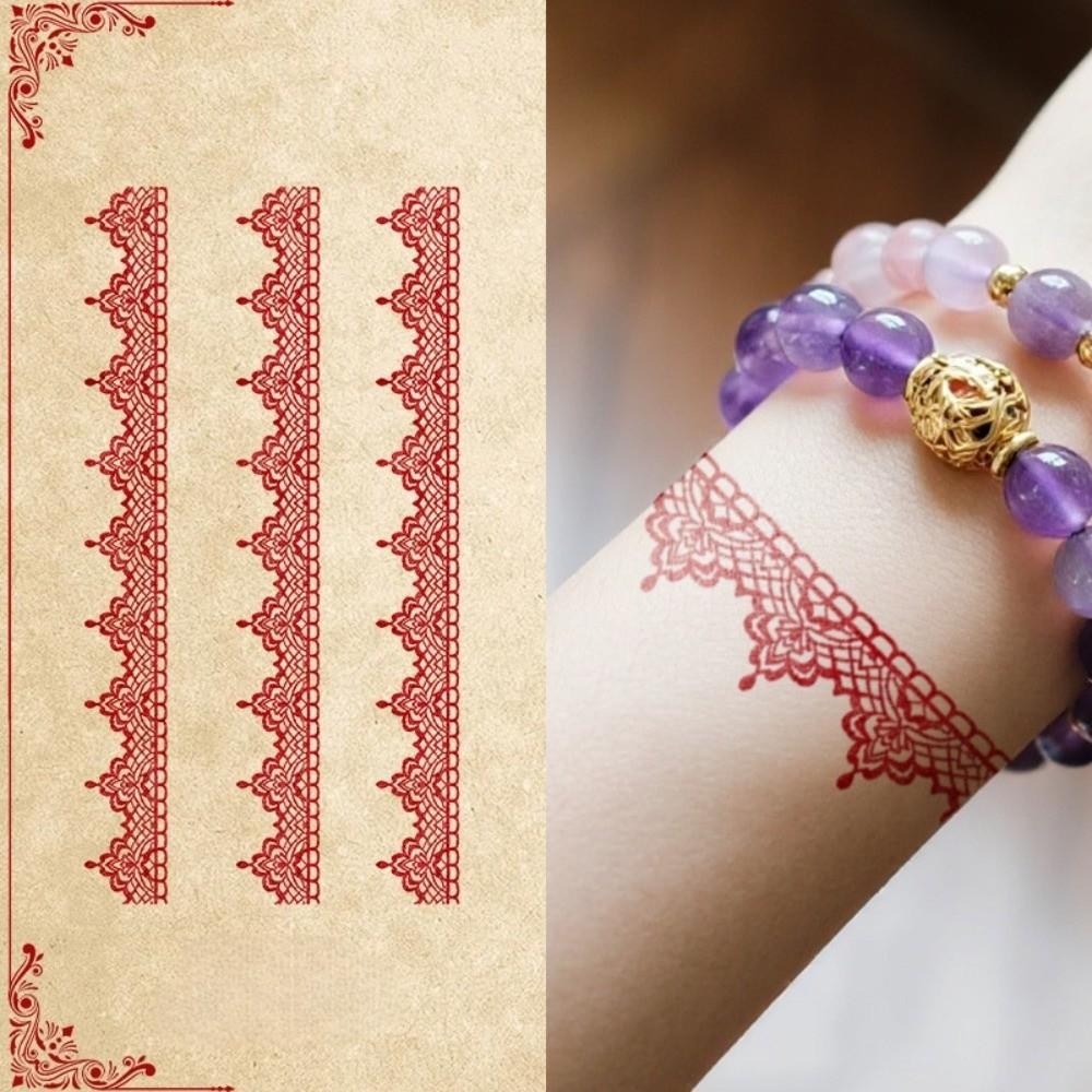 Indie Mehndi Květina Henna Dočasné Tetování Falešná Body Art Nálepka Ženy/Dáma/Dívka