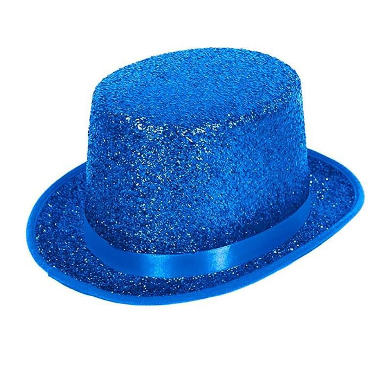 

Stage Performance Colored Feather Silk Lincoln Hat, Colored Ceremonial Hat Magician Lincoln Hat Stage Dress Up Hat One size fits all