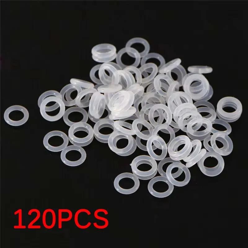 120Pcs Silicone Rubber Environmentally Friendly Transparent Silicone O-Ring Switch Dampeners White For Cherry Keyboard