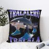 Tralalero Tralala Pillow Cases Italian Brainrot Meme Cushion Covers Customized Zipper Decor Pillowcase for Home 18
