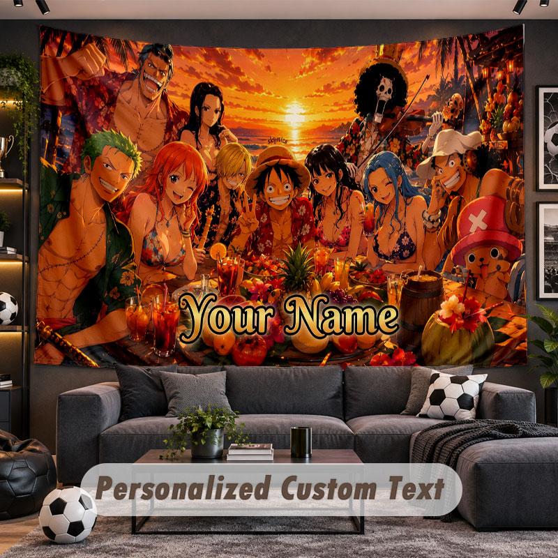 Wall Hanging Tapestry Custom NameOne Piece Pattern Personalized Printed Fabric Wall Decor