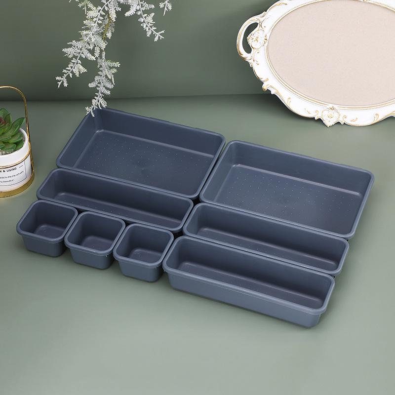 Home Desktop Drawer Storage Box, An Eight Piece Set That Can Be Freely Combined Into A Cosmetic Storage and Organizing Box
