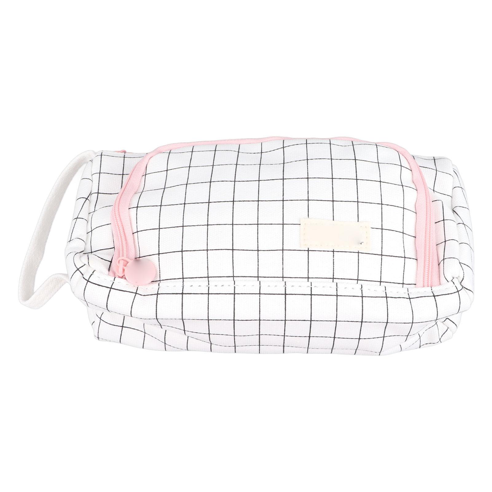 

Прекрасный холщовый пенал большой вместимости, многоцелевой пенал с широким отверстием, портативный пенал