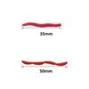 4-Section Soft Simulation Worm Bait, 3.5cm Fishy Red Scent for Crucian Carp