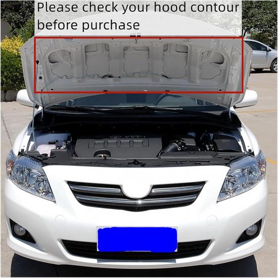Car Front Hood Engine Sound Heat Insulation Cotton Pad Cover Foam Soundproof Mat Compatible with Toyota Corolla 2007-2021 (Color : for 2014-2018,