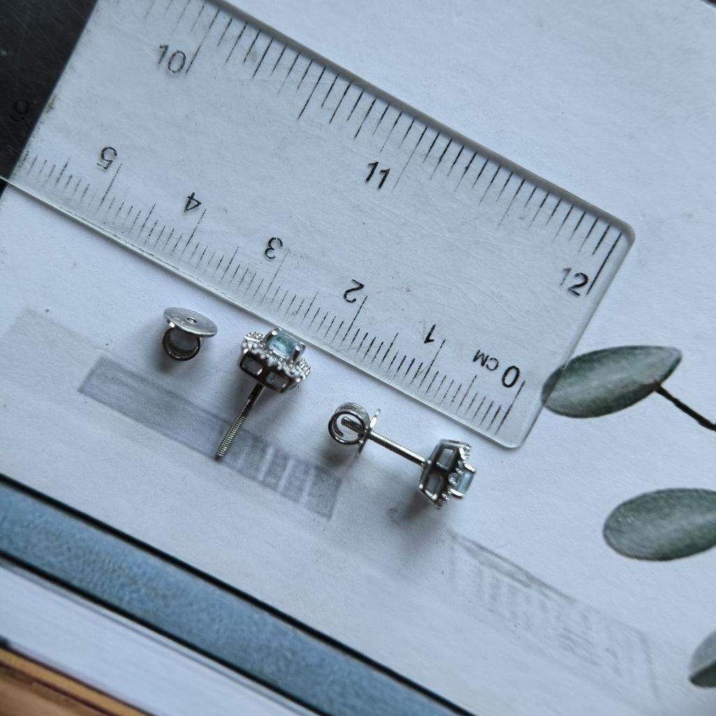 Серебряные серьги с натуральным топазом 0.89ct (2188513)