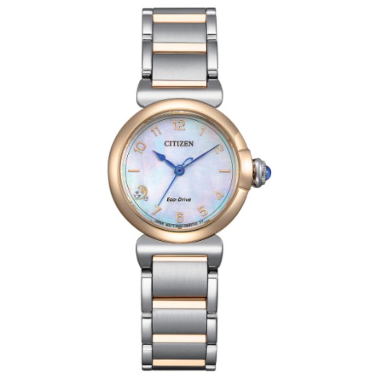 CITIZEN L 50m Water Resistant Light Powered Quartz Movement Stainless Steel Strap Watch EM1136-87D