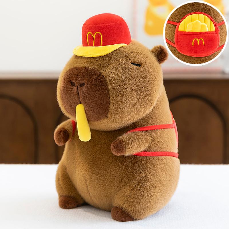 Snot Kapibara Plush Toy Stretch Fries Turtle Backpack Capybara Doll Doll Pillow