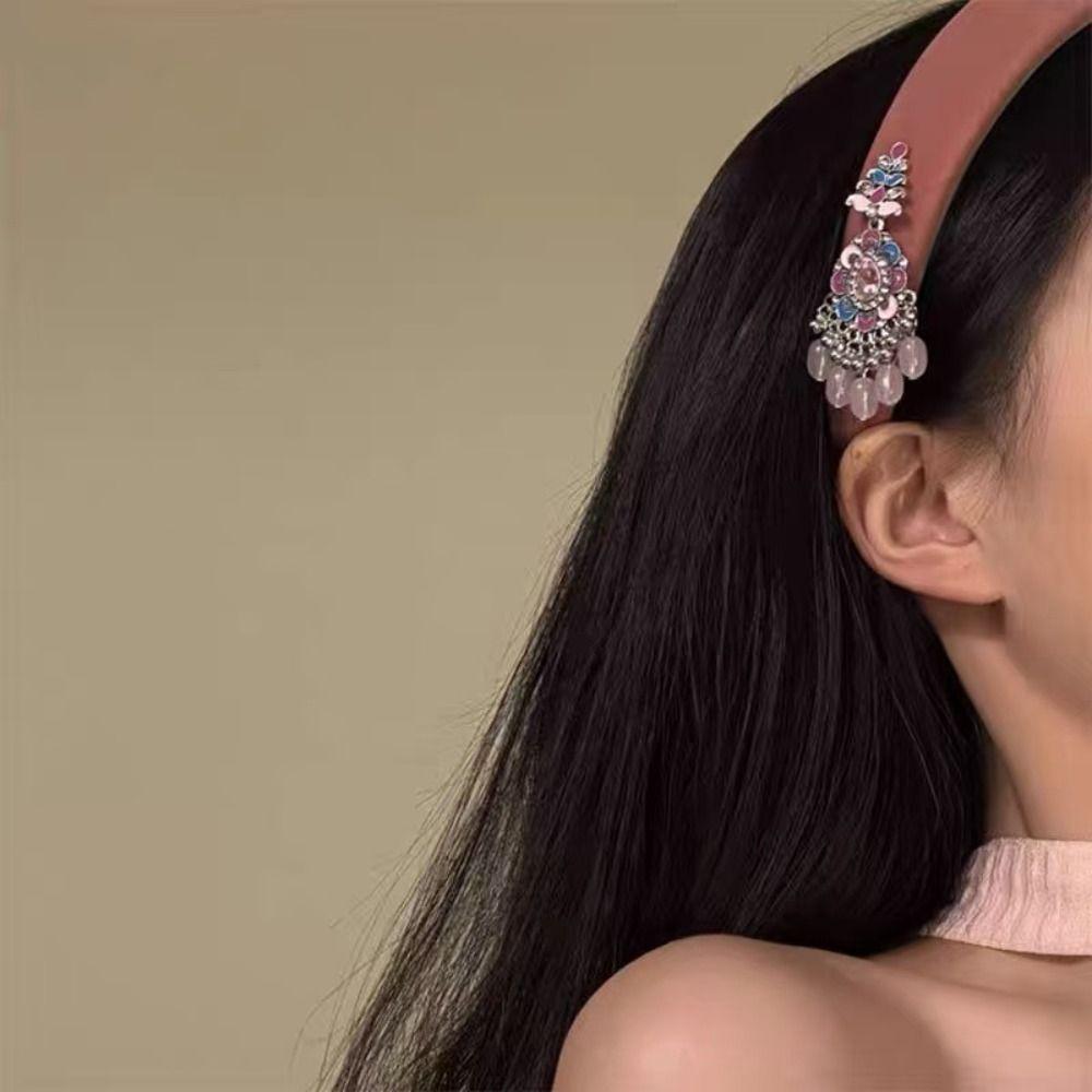 New Chinese Style Tassel Bell Hair Band Head Wear Silver Pendant Hair Clip  Decoration