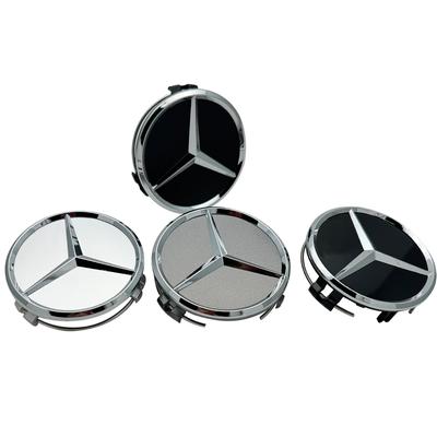 4 Stück 75mm Auto Radnabendeckel Felgennabendeckel Für Mercedes Benz W204 205 A B C E S CLA CLK ML GLK GLA GLB GLC CLAS Zubehör CV1 T2