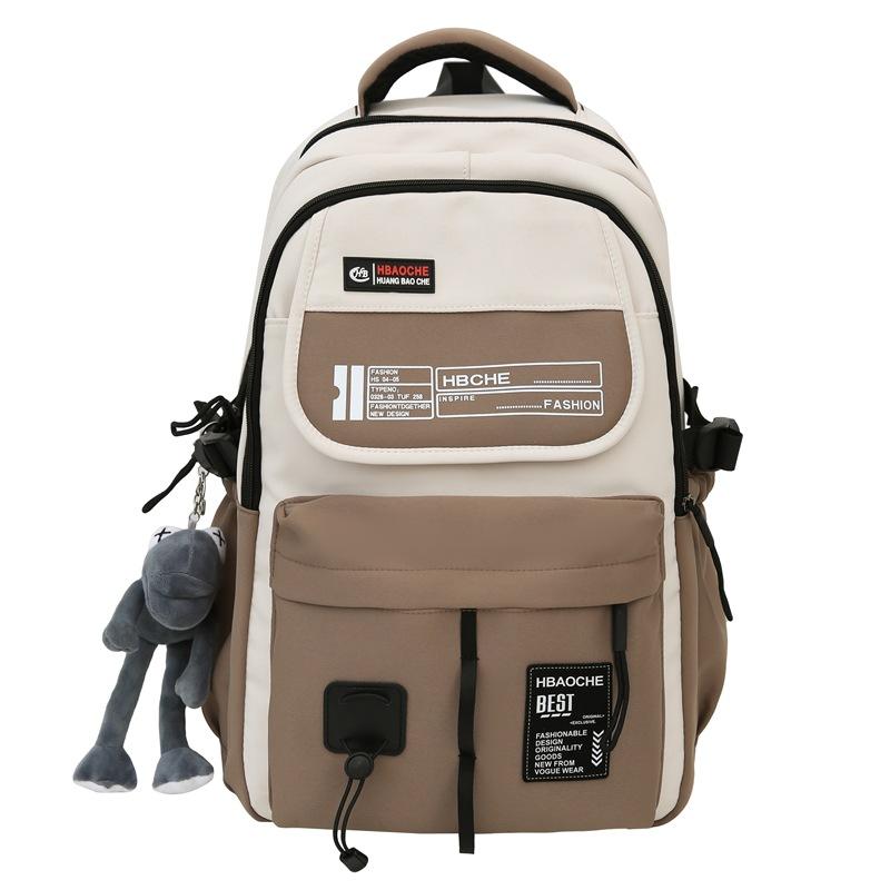 Schoolbag Korean version ins Japanese trend large capacity fashion versatile junior high school student travel computer backpack