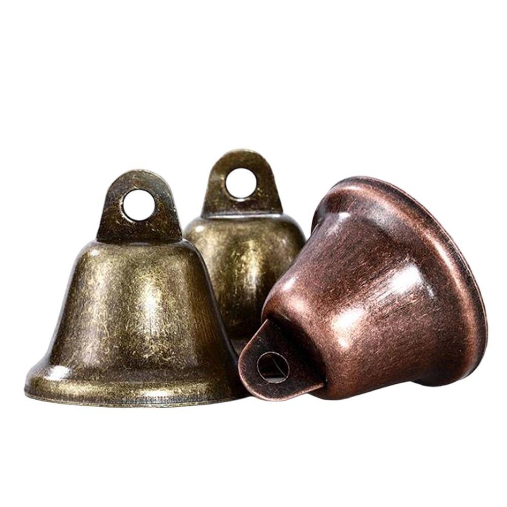 5pcs Vintage Retro Bell Ornaments 22/26/30/38mm Decoration Rustic Bells for Christmas Tree