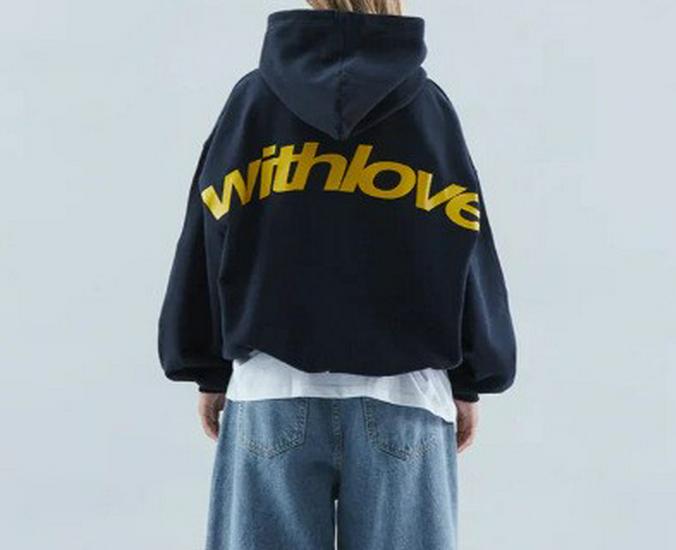 Oversized Unisex Trendig Huvtröja - Nedhasad Axelstil för Höst/Vinter