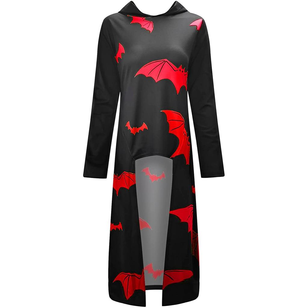 Gothic Clothing Women's Dress Halloween Carnival Cosplay Party Vintage Hoodie