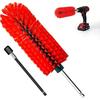 Wheel Brush, Soft Drill Wheel Cleaner Brush, Highly Dense And Durable Rim Cleaner Brush For Wheels, Rims, Engines, Exhaust,Motorcycles