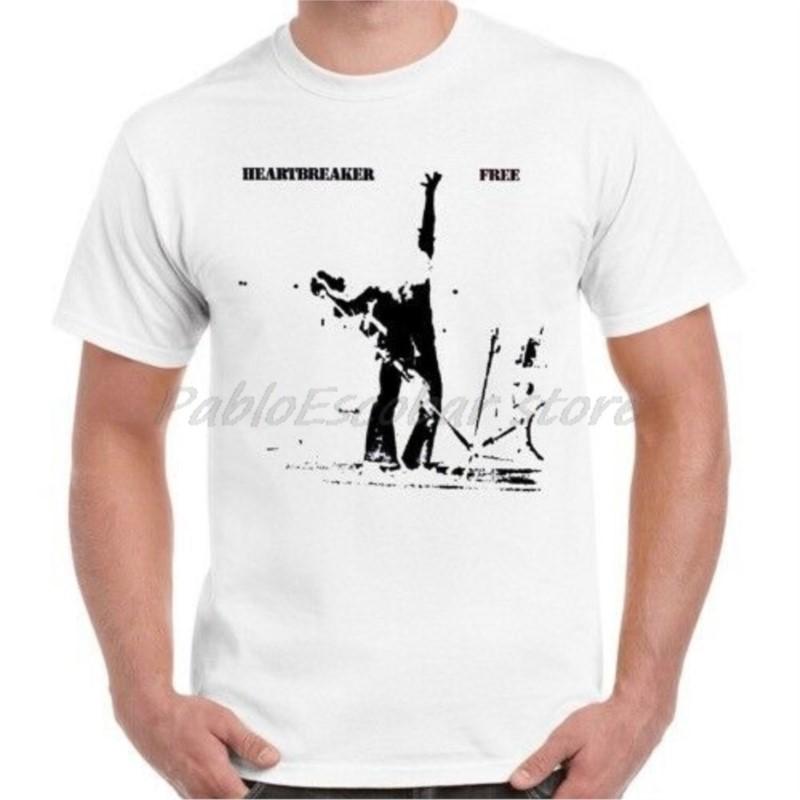 

Free 70s Rock Heartbreaker Retro T Shirt men cotton tshirt summer brand tshirt bigger size drop shipping S