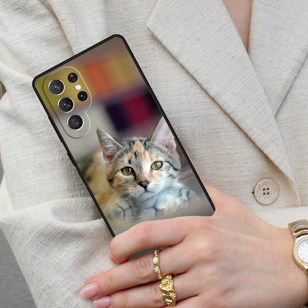 Cute Cat Animal SOFT Cell Phone Case for Samsung Galaxy S26 Ultra S25 S24 S23 S22 S21 S20 Note10 Cover