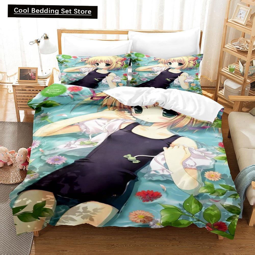 3D Printing Anime Kawaii Girls Rizelmine Bedding Set Single Twin Full Queen King Size Bed Set Adult Kid Bedroom Duvet Cover Sets