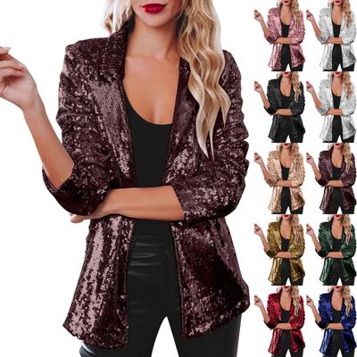Stylish Women's Cardigan, Loose-fitting Long-sleeved Casual Sequined Jacket For Women.