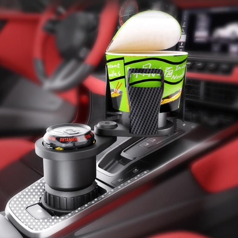 Versatile Car Cup Holder Multifunctional Car Cup Stand Sturdy & Reliable Cup Organizers Rotating Rack for Easy Access