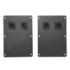 2Pcs Speaker Cabinet Jack Plate Double Cannon 6 Inch‑18 Inch Stage Audio Wiring Board