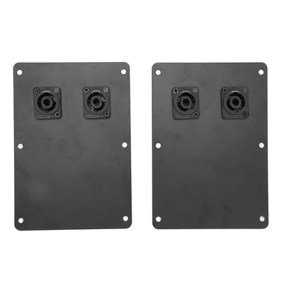 2 Peças Placa Jack para Gabinete de Coluna Dupla Cannon 6 Polegadas-18 Polegadas Áudio de Palco Placa de Fiação
