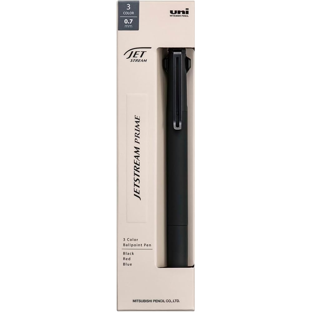 Mitsubishi Pencil 3 Color Ballpoint Pen Jetstream Prime 0.7 Black SXE3350007.24