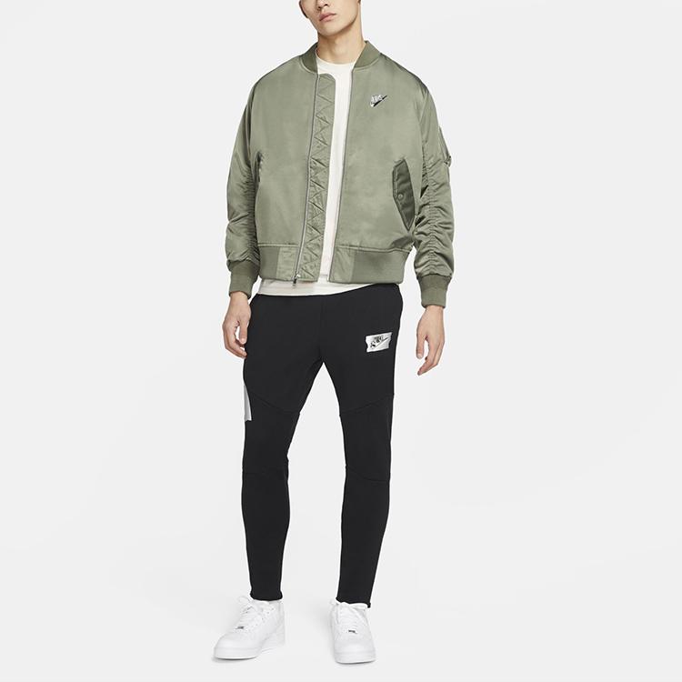 Nike Swoosh Drawstring Knit Running Pants Men Bottoms Black CU4270-010