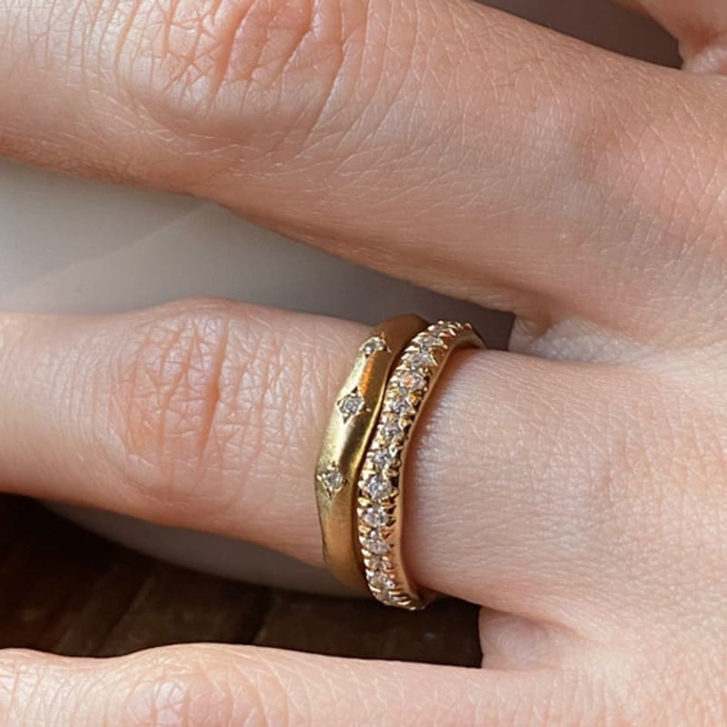 alouette Etoile diamond ring