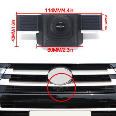 Câmera de visão frontal para Toyota Highlander XU50 Kluger 2014 2015 2016 2017 2018 2019 2020 HD Night Vision Parking LOGO Câmera frontal