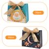 Pack of 50 Eid Mubarak Reusable Gift Bags with Ribbon Bows Ornament for Wrapping Gifts and Party Favors Celebration
