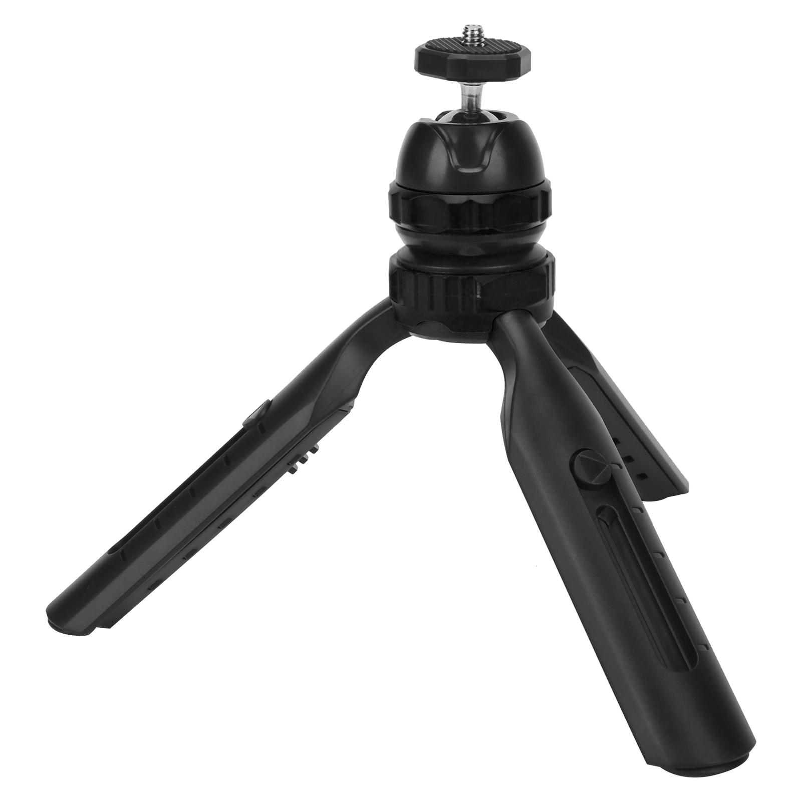 

Mini Retractable Tripod 2 Sections Mobile Phone Holder with 360 degrees Adjustable Ball HeadOrange чёрный