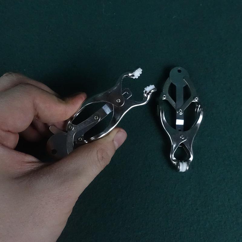 Butterfly Nipple Clamps: Heavy Stretcher & Torture Belt for Breast Stimulation