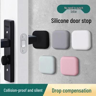 Poignée de porte en silicone et coussin anti-collision pour réfrigérateur avec butée de porte et ventouse